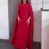 And Winter Fashion Elegant New Solid Color Long Sleeve Dress Women's Dress Dress