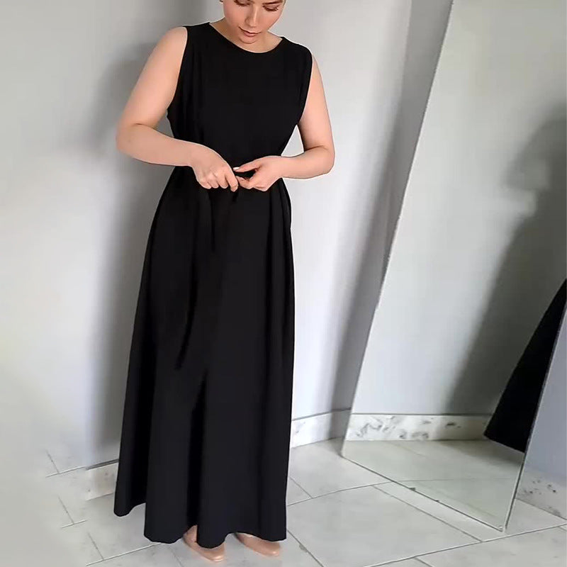 Autumn And Summer General Women's High-End Waistless Sleeve Long Skirt Long-Sleeved Button-Set Two Sets