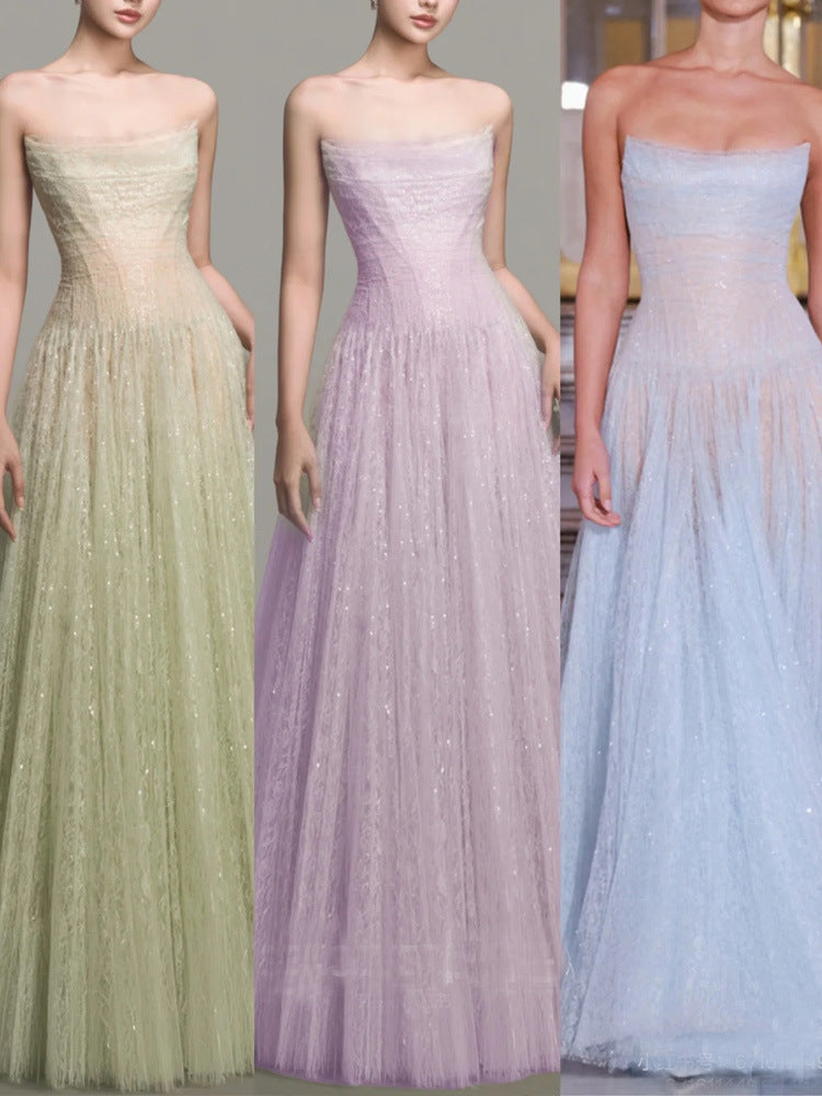 Feeling Niche Fairy Dress Beautiful Goddess Net Yarn Fish Bone Dress Dress Dress Dress Wedding Dress Wedding Dress