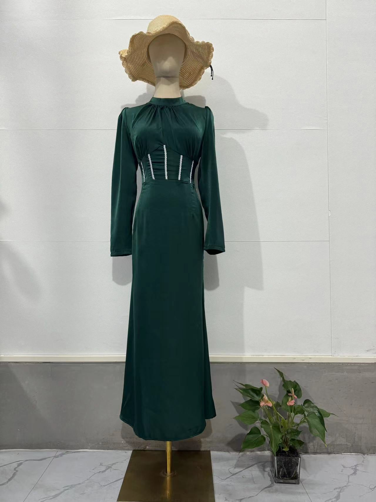 Spring Cundress Long Sleeves And Flaws With Irregular Long Dress Dress Woman