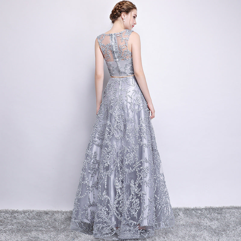 Evening Dress 2025 New Dignified Atmosphere Slimming Dress Long Host Dress Woman Spring