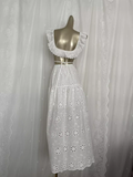 A Line Lace White Vacation Dress Birthday Dresses SD0036