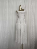 A Line Lace White Vacation Dress Birthday Dresses SD0036