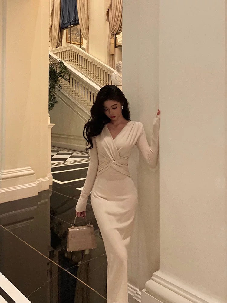 Sheath V Neckline Prom Dresses Birthday Outfits Evening Gown SD1069