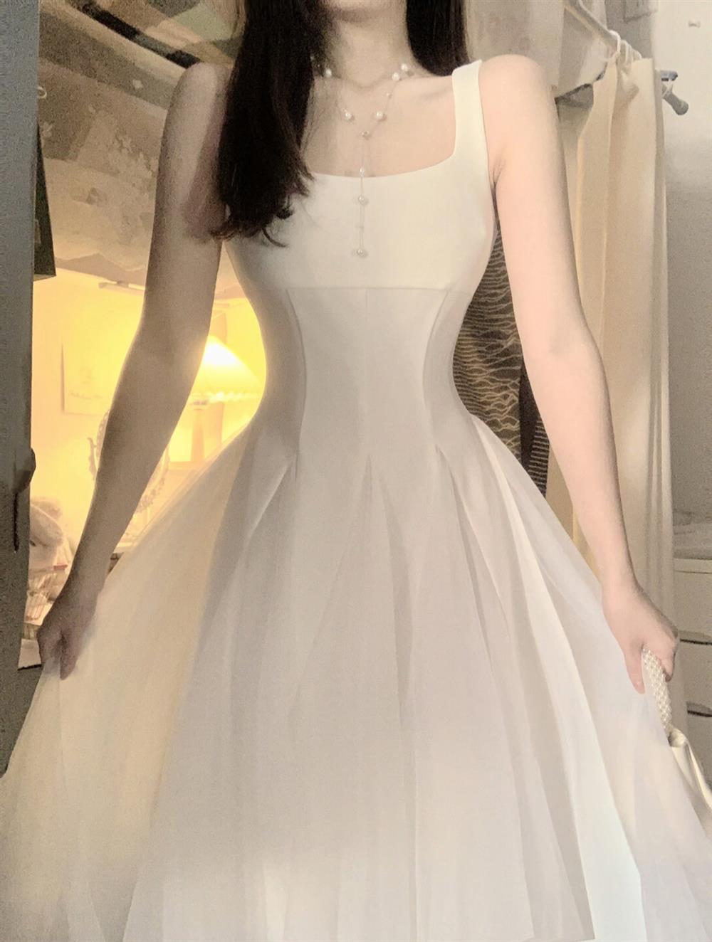 A Line Square Neckline Party Dress Holiday Dresses Night Dress Birthday Outfits SD1220