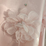 A line Halter Pink Travel Vacation Dresses Short Satin Birthday Dress SD1245