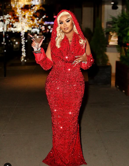 Sheath V Neckline Red Sequin Long Prom Dresses Formal Evening Dress SD1409