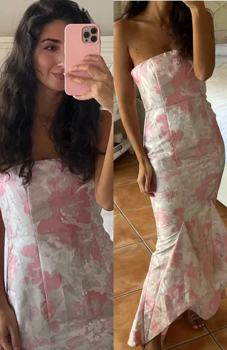 Sweetheart Sleeveless Mermaid Satin Long Evening Prom Dresses SD1584