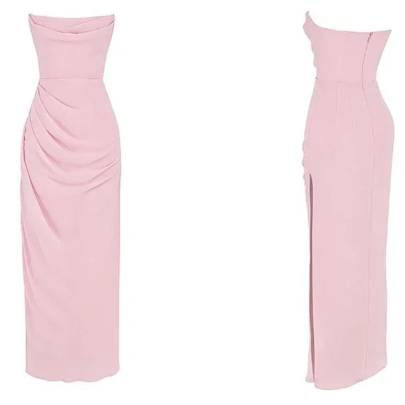 Sweetheart Sleeveless Mermaid Satin Long Evening Prom Dresses SD1587