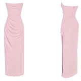 Sweetheart Sleeveless Mermaid Satin Long Evening Prom Dresses SD1587