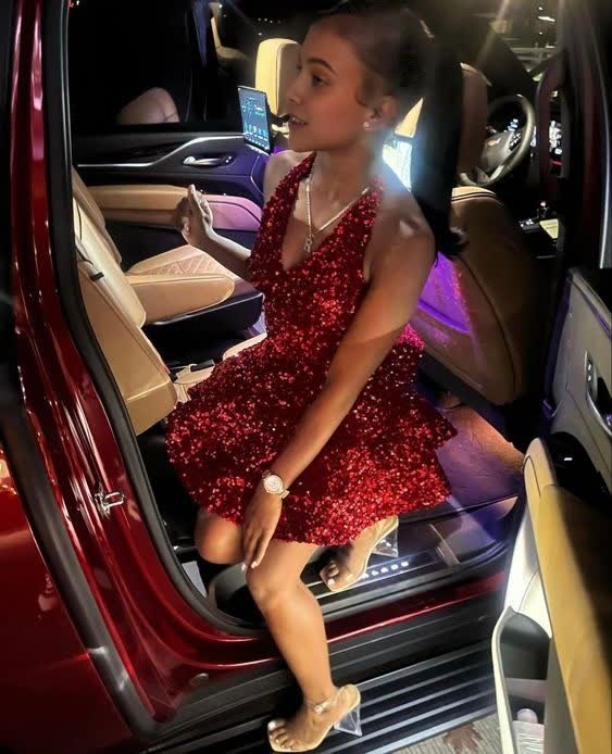 A Line Burgundy Mini Dresses Sequin Homecoming Dress 16th Birthday Dresses SD1837