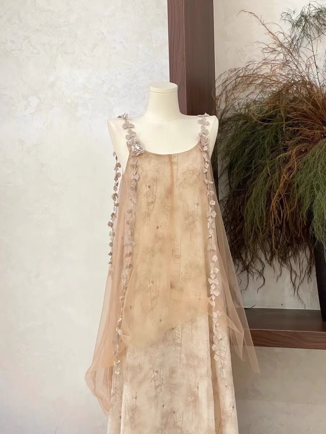 A line Straps Lace Long Tulle Women's Holiday Dresses SD192
