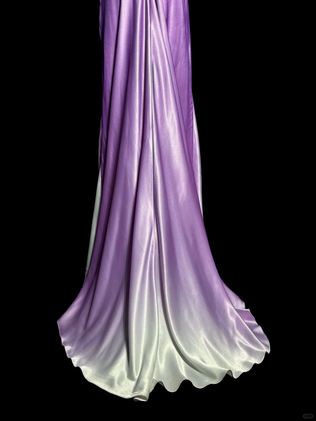 A line Halter Neckline Lilac Satin Prom Dress Ruffle Long Party Dress SD2910