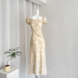 A line Square Neckline Lace Dress Holiday Dresses SD319