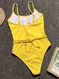 Tie Waist One-Piece Swimsuit DJPT