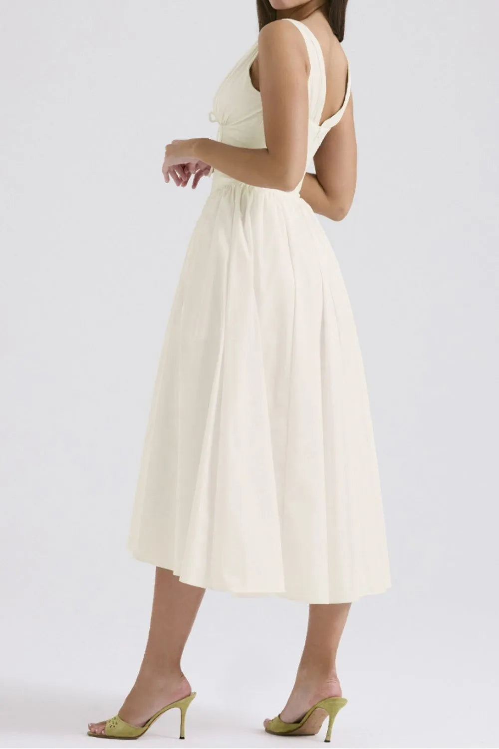 V-Neck Sleeveless Dress with Pockets DJPT