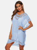 V-Neck Short Sleeve Cover-Up DJPT