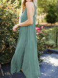Size V-Neck Midi Tank Dress DJPT