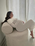 Off Shoulder Slit Flare Sleeve Bodycon Elegant Photoshoot Baby Shower Maternity Maxi Sweater Dress Maternity