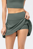 Waist Wide Waistband Active Skirt DJPT