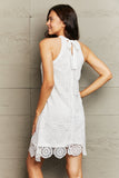Lace Round Neck Sleeveless Dress DJPT