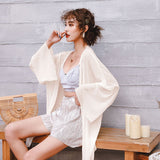 Chiffon Women's Sunscreen Long Loose Shawl Thin Coat Beach Beach Sunscreen Shirt
