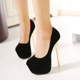 New Night Shop Sexy Velvet Waterproof Table Shoes Large Size Hate Sky Tall Women Singles Shoes High Quality Shoes