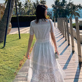 Dress 2024 New Super Fairy Bali White Seaside Tour Dress Maldives Thin Meat Dress