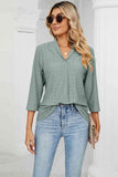 Three-Quarter Sleeve Blouse DJPT