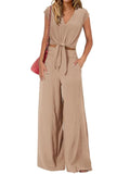 Front Top and Wide Leg Pants Set DJPT