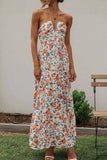 Halter Neck Tiered Maxi Dress DJPT