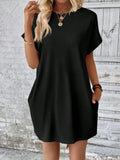 Round Neck Short Sleeve Dress DJPT