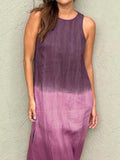 Size Sleeveless Gradient Tank Midi Dress Plus Size DJPT