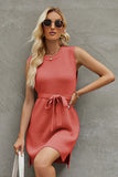 Round Neck Sleeveless Sweater Dress DJPT