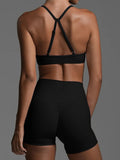 Sports Bra and High-Waisted Shorts Active Set DJPT