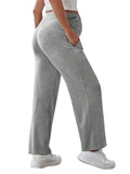 Solid Color Pockets Over The Belly Comfy Loose Wide Leg Cozy Casual Daily Trousers Maternity Yoga Workout Pants Maternity