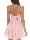 Sweetheart Ruffled Cami Mini Dress DJPT