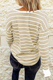 Waffle Knit Henley Long Sleeve Top DJPT