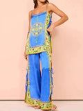 Side Tied Cami and Pants Set DJPT