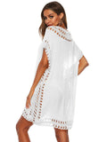 V-Neck Short Sleeve Cover-Up DJPT