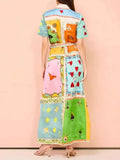 Tie Waist Maxi Shirt Dress DJPT