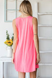 Full Size V-Neck Mini Tank Dress with Pockets DJPT
