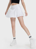 Pleated Detail Mid-Rise Waist Active Skirt DJPT