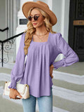 Neck Puff Sleeve Blouse DJPT