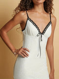 Detail Contrast Trim Mini Cami Dress DJPT