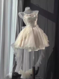 Ball Gown Sweetheart Ivory Short Birthday Dresses Birthday Outfits SD464