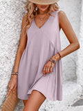 V-Neck Sleeveless Mini Dress DJPT