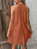 Grecian Neck Mini Dress DJPT