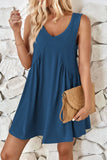 Plunge Wide Strap Mini Tank Dress DJPT