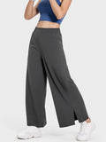 Slit Wide Leg Active Pants DJPT